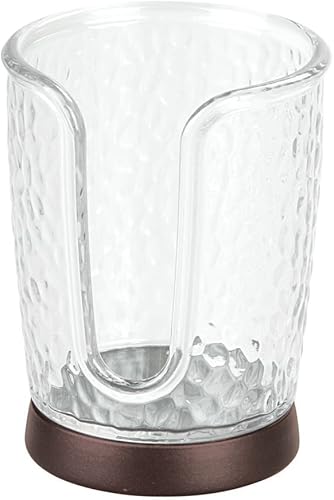 Miniatura 3 de iDesign Dispensador de vasos desechable de papel y plástico para maestro, invitados, tocador de baño y encimeras de niños, 3.10 x 3.10 x 4 pulgadas,