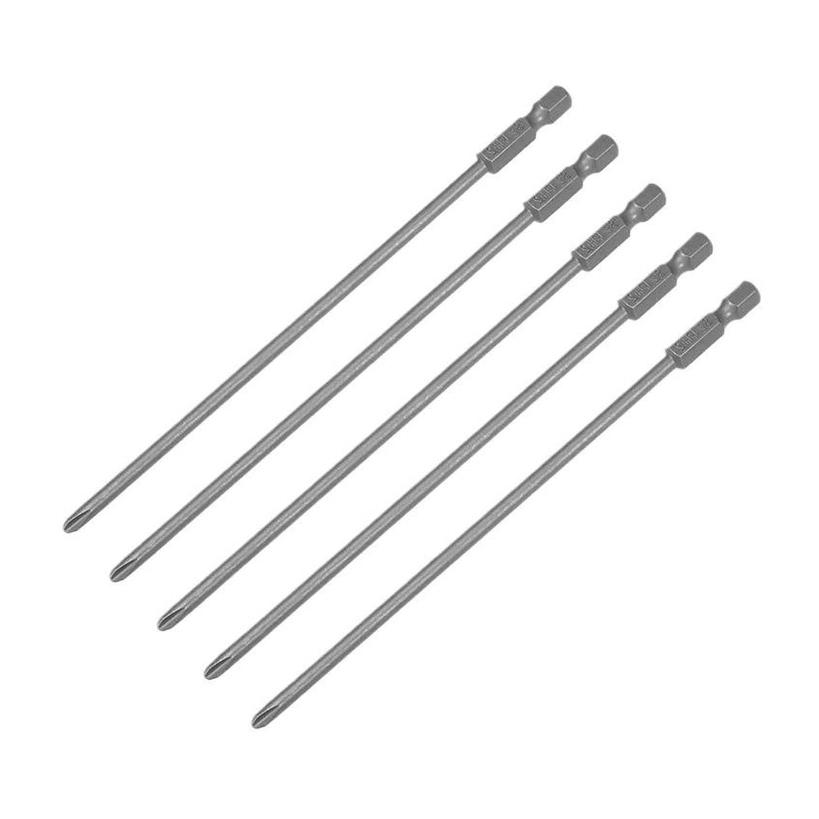 5 embouts de tournevis électriques à tige hexagonale de 100 mm et 150 mm
