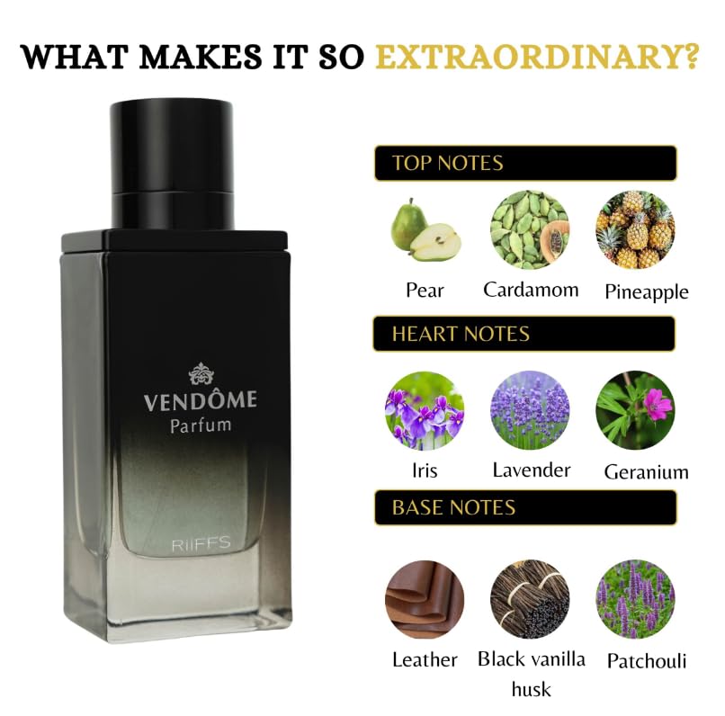 Vendome RiiFFS - Agua de perfume para hombre, 100 ml : Amazon.es