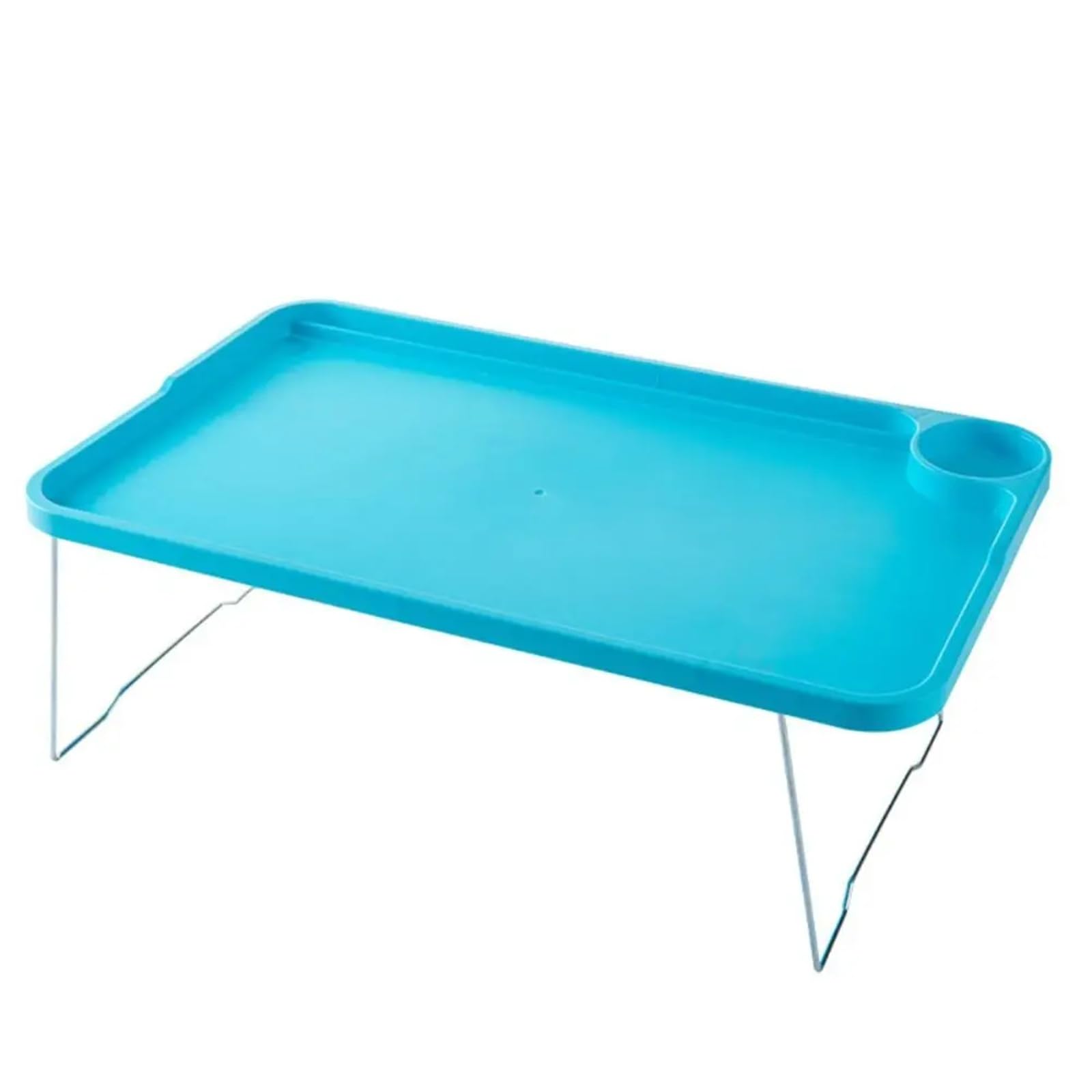 Faltbares Frühstücks-Laptop-Tablett mit Ständer, vielseitiger Betttisch & Slish Schreibtisch für Zuhause, Büro und Reisen (blau), ideal für Arbeit, Essen, Entspannen und Spielen
