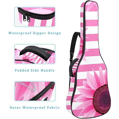 Housse étanche pour guitare acoustique avec double bandoulière et poche Motif floral, Multicolore 03., 42.9×16.9×4.7 in… - Les Beatles, Paul McCartney, John Lennon, RIngo Starr, George Harrison Housse étanche pour guitare acoustique avec double bandoulière et poche Motif floral, Multicolore 03., 42.9x16.9x4.7 in… – Image 5