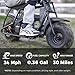 FRP Mini Dirt Bike GMB100, 99 CC Gas Powered Mini Bike 4 Stroke 3HP, Off Road Mini Bikes for Kids and Adult, Trail Bike Up to 24 Mph, Weight Support Up to 185 LBS (Black)