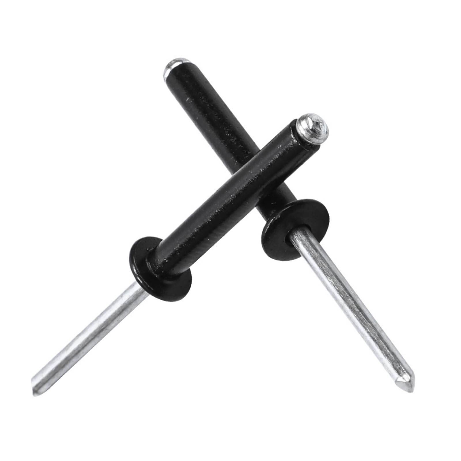Blind Pop Rivet, Black Aluminum Mushroom Head Blind Rivets 10-50pcs M2.4-M5 for Furniture Metal Marine(6.4mm,M3.2 50pcs)