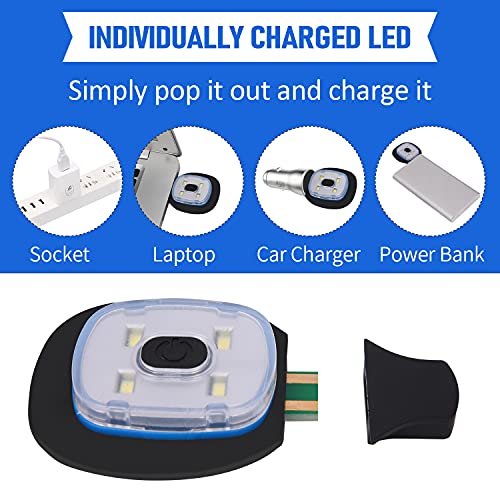 Beanie Hat with Light Winter Knit Lighted Headlight Hats USB Rechargeable3