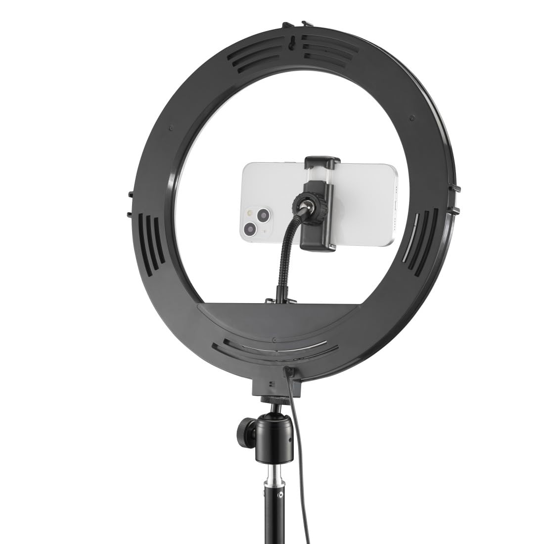 LED-Ringleuchte Spotlight Steady 120 III, Ringlicht-Stativ für Handy, 12"