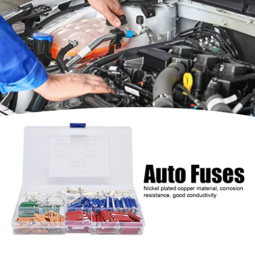 Kit Automotriz de Fusibles 200pcs Seguro y Duradero de Cobre Chapado para Sistema Eléctrico Vehicular 5A 8A 10A 16A 25A miniatura 3