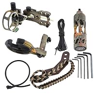 Kit D'accessoires Pour Arc Compound MILAEM – Viseur 5 Broches, Repose-flèche, Stabilisateur, Sling, Peep Sight, Idéal Pour Chasse Et Entraînement
