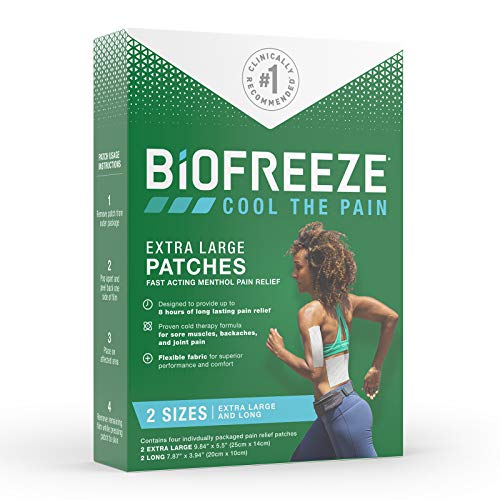 Biofreeze Pain Relief Patch Variety Pack, Fast Acting, Long Lasting, & Powerful Topical Pain Reliever White