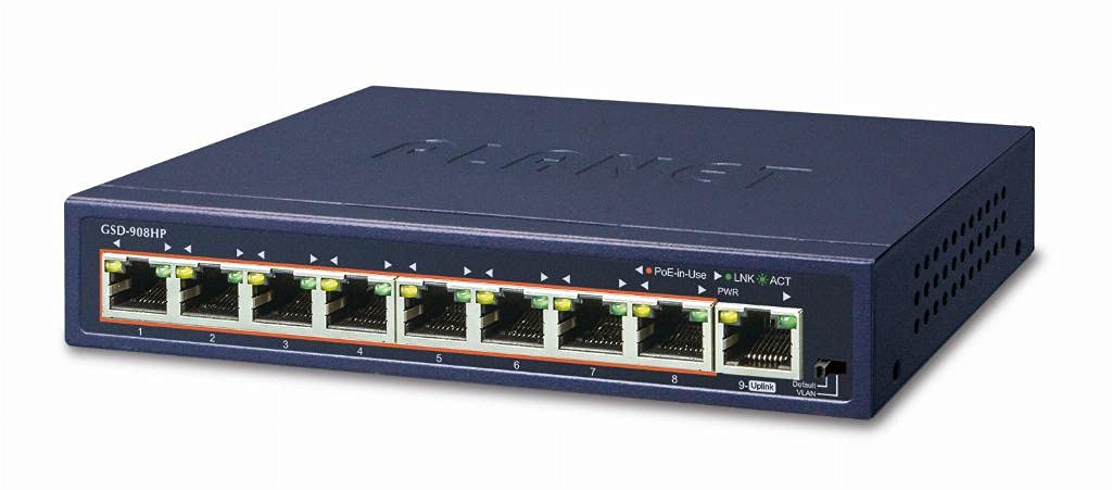 Amazon.co.jp: 9ポート POE+ スイッチングハブ GSD-908HP