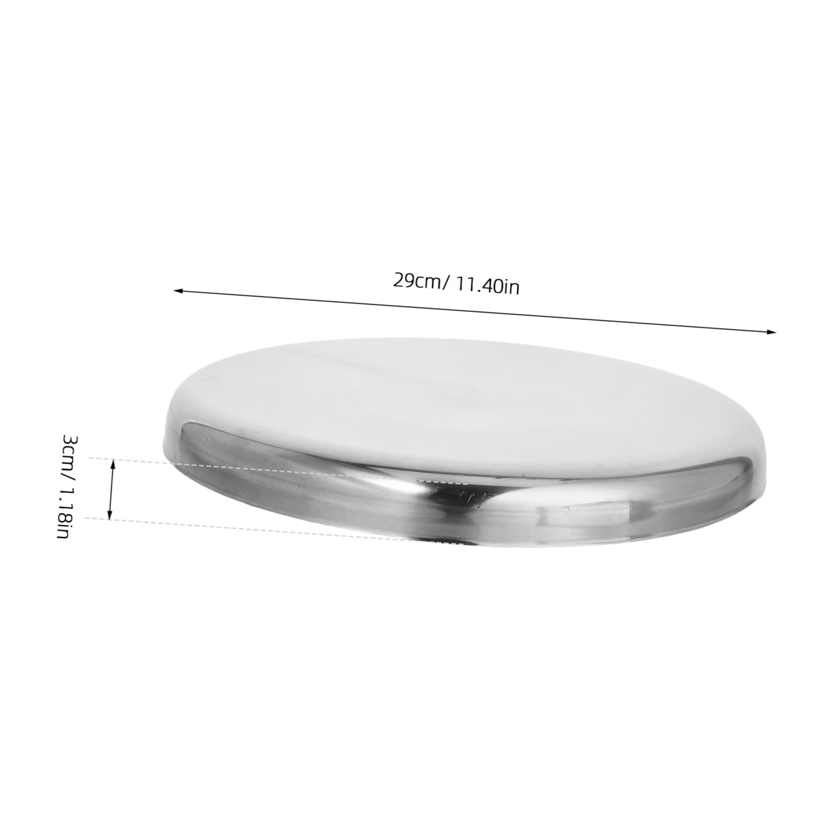 Ipetboom Round Stool Seat Pad Stainless Steel Replacement Cover for Bar Stools Sturdy Easy to Clean for High Usage Environments Like Restaurants