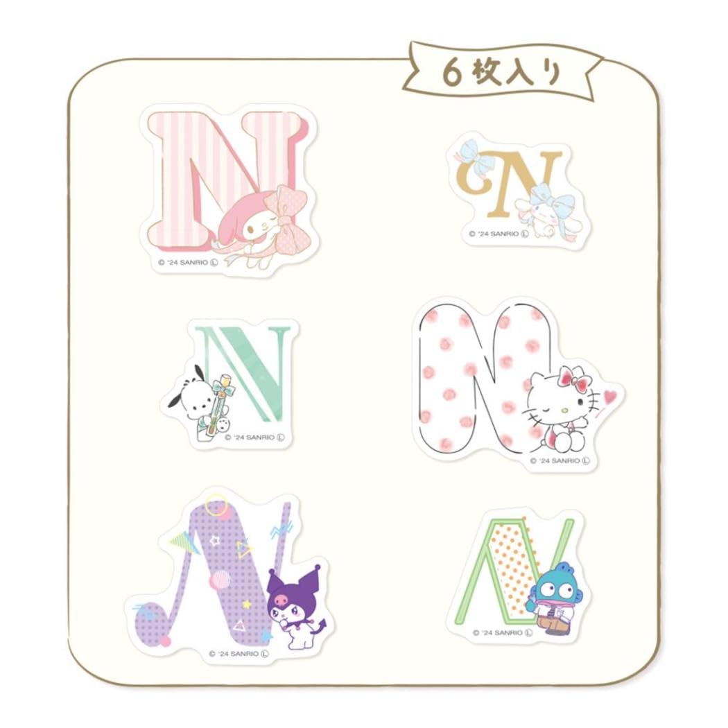 Amazon | サンリオキャラクターズ[フレークシール]イニシャルフレーク