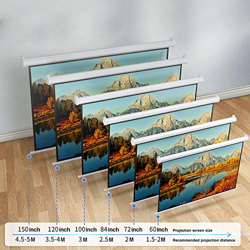 Pantalla manual retráctil para proyector 60inch 16:9 miniatura 5
