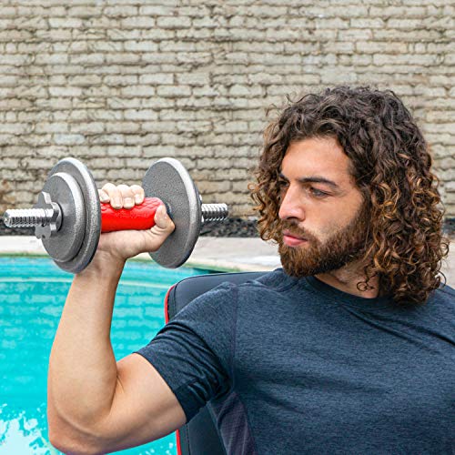 Image of ProsourceFit Thick Grips for Dumbbell and Barbell, 1.9-in Axle Bar Adapter for Weightlifting and Strength Training