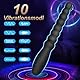 Vibrierendes Analperlen-Spielzeug für Männer und Frauen, Paare, wiederaufladbarer Vibrator,wasserdichter G-Punkt-Stimulator, männliches Prostata-Massagegerät,Farbverlauf-Silikon-Analdildo für Anfänger