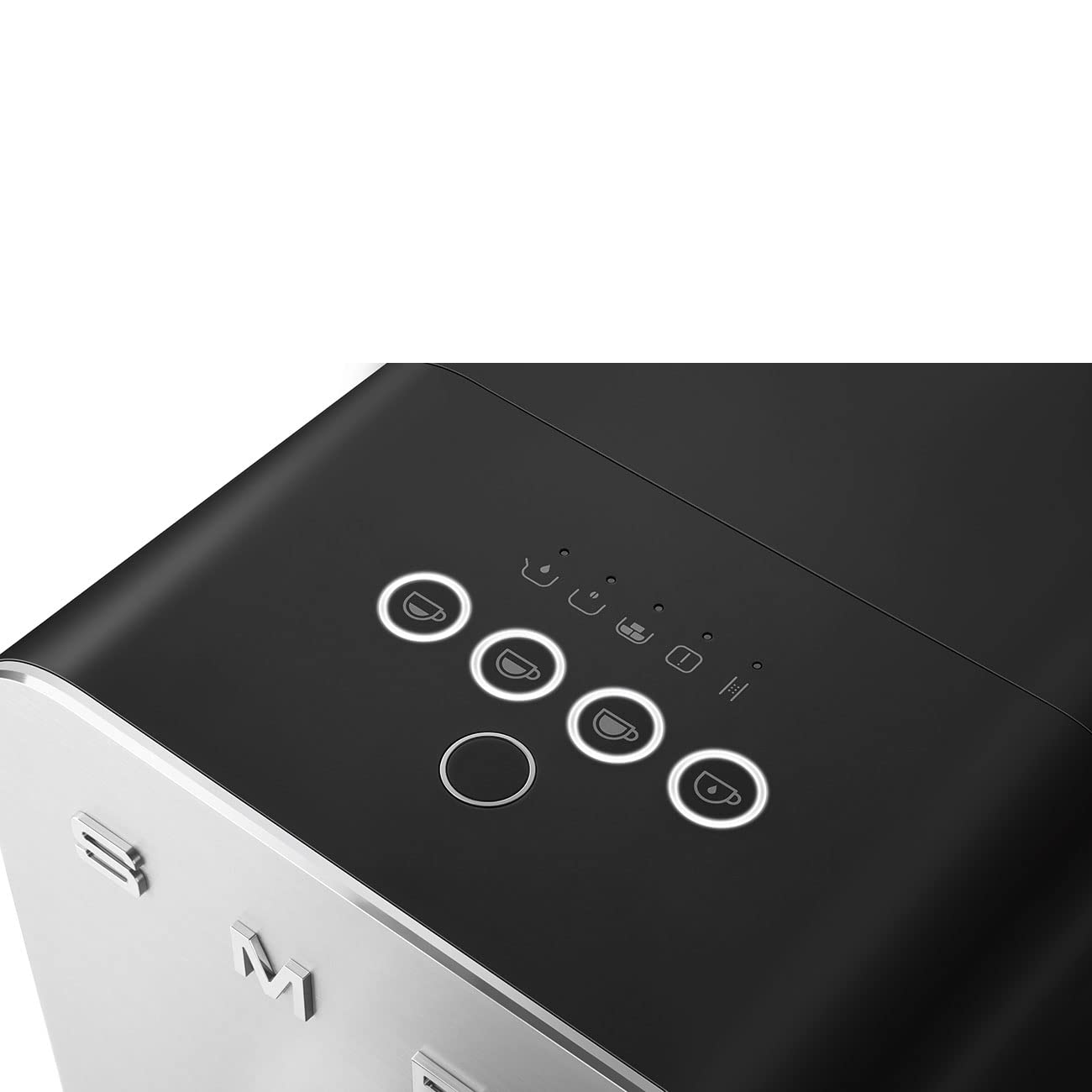 Smeg BCC01TPMUK 50's Retro Style Bean to Cup Coffee Machine, 8 Beverage