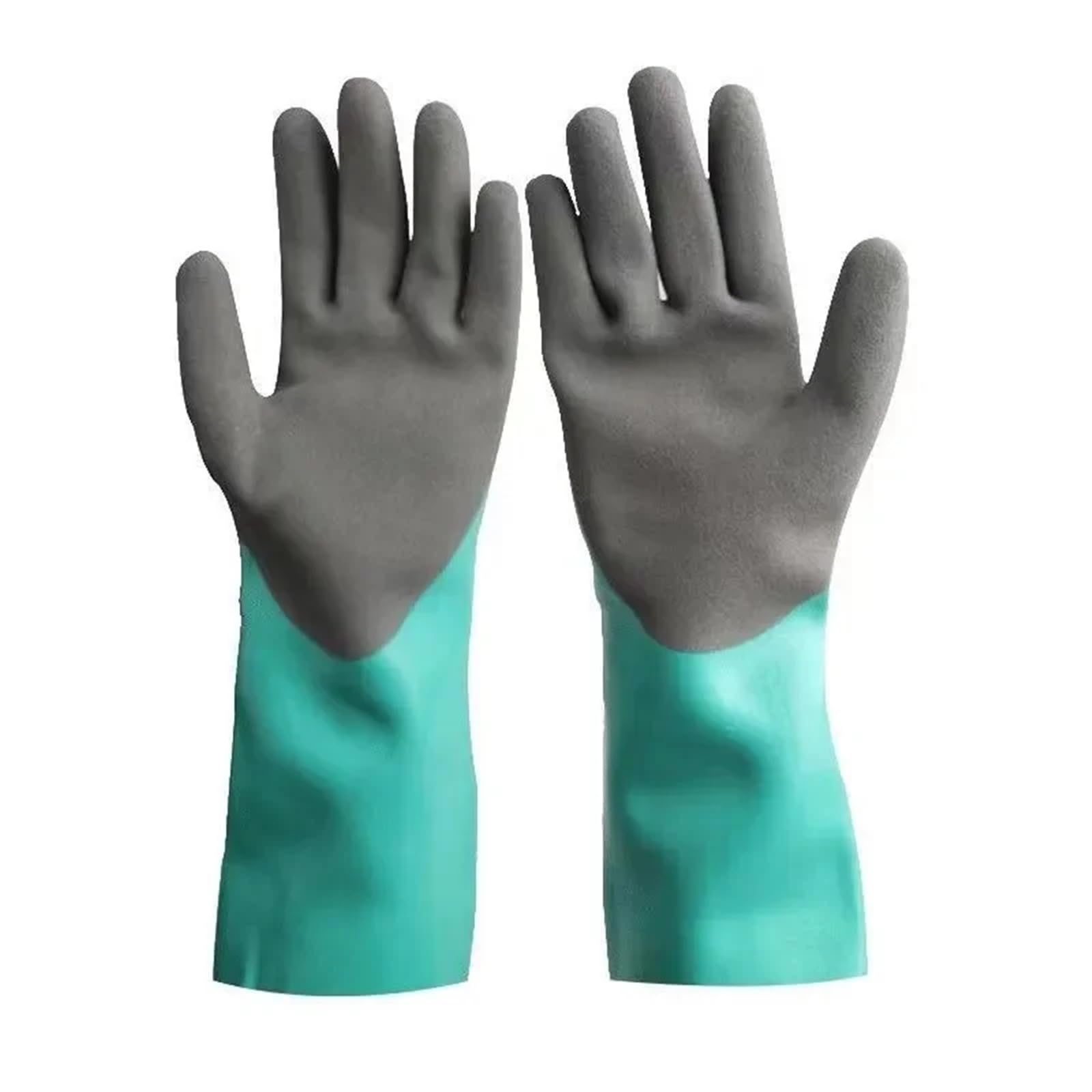 Guanti Per Lavare I Piatti 2 paia di guanti da lavoro di sicurezza riutilizzabili e resistenti, protezione del lavoro, resistenti all'usura, antiscivolo e antitaglio, guanti di pulizia in gomma