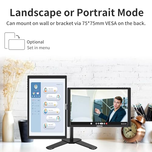 Image of ANDYCINE N10 Portable Monitor, 10.1 Inch Mini Touch 1920x1200 IPS Screen, HDMI USB C in, 350nits 60Hz 1000:1 Contrast Display with Bracket & Speakers for Laptop,PC,PS4 /5,Switch,Mac,Xbox