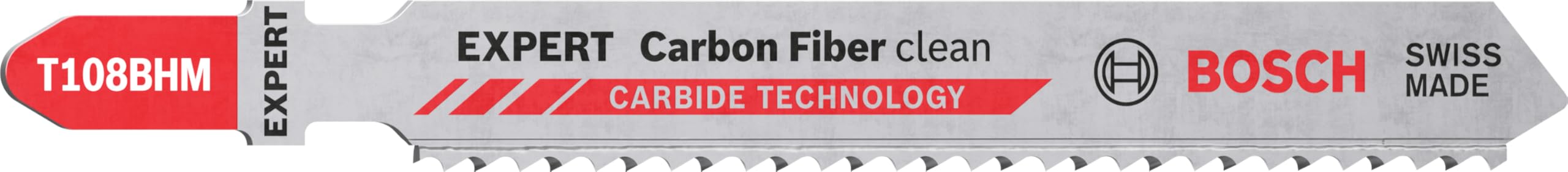 Bosch Multicolor Professional 3X Expert ‘Carbon Fiber Clean’ T 108 Bhm Jigsaw Blade (For Fibre Plastics Gfk, Cfk, Length 92 Mm, Accessories Jigsaw)