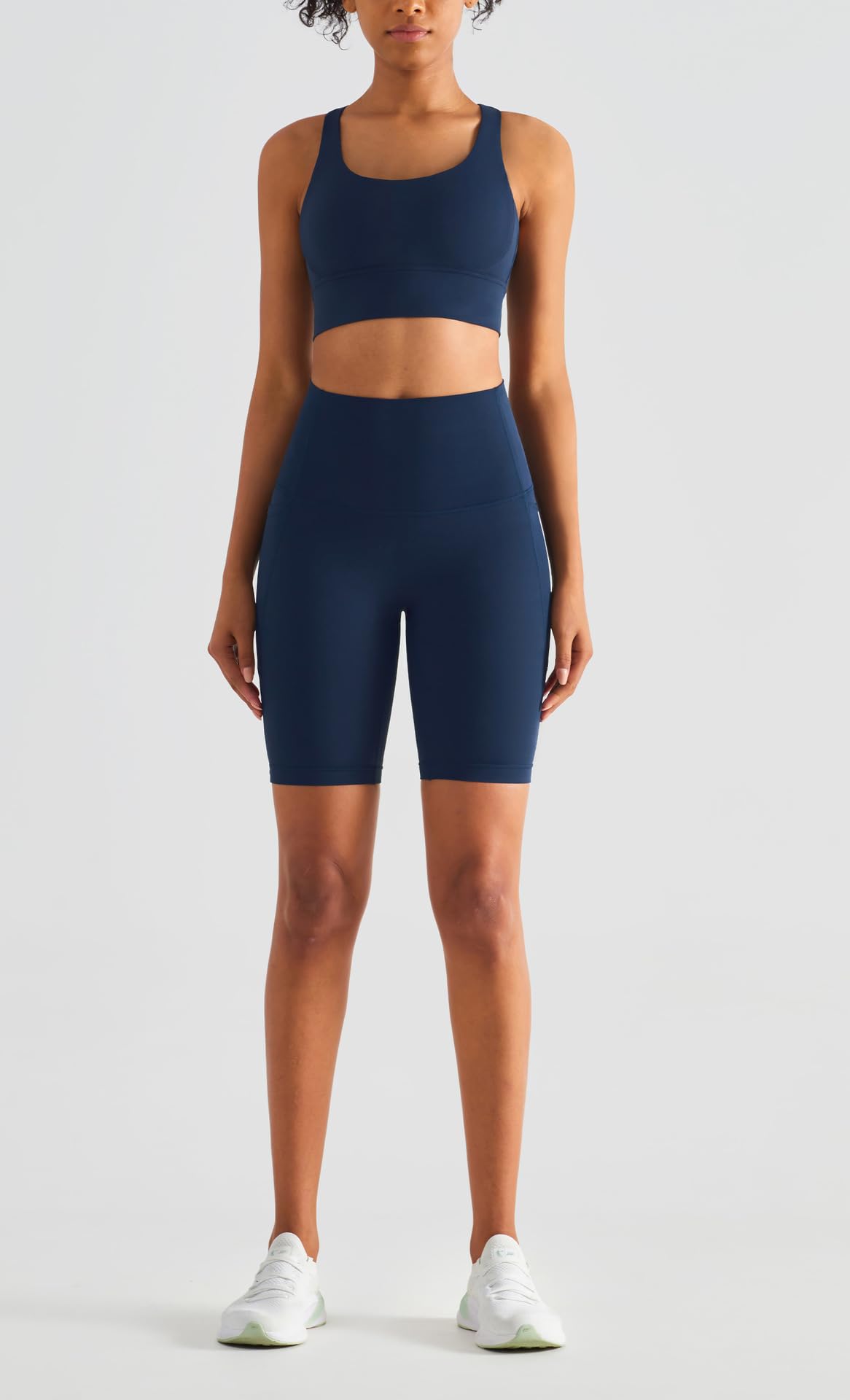 Legginsy damskie spodnie do jogi z wysokim stanem, wygodne, sportowe legginsy rowerowe i do biegania z kieszeniami