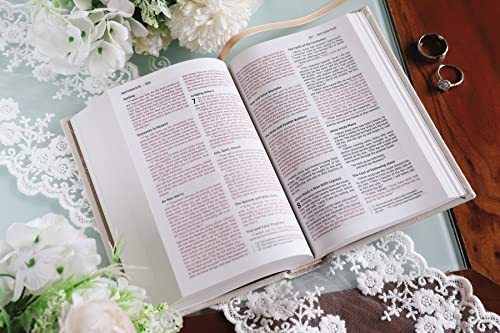 Image of NIV, Bride's Bible, Cloth over Board, Cream, Red Letter, Comfort Print