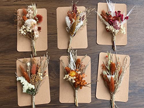 Ramo mini de flores secas terracota natural miniatura 4