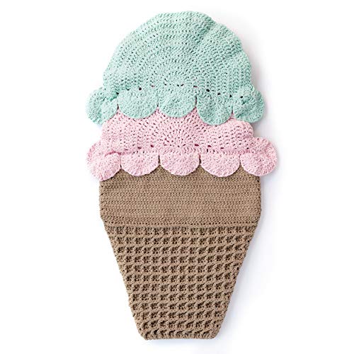 Image of Bernat Baby Blanket Yarn, 3.5 oz, Gauge 6 Super Bulky, Pink /Blue Ombre