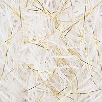TXXATX 270g Füllmaterial Geschenk Geschreddertes Papier Weiß Hamper Shred Raffia Verpackungsmaterial Füllmaterial Schwarz Geschenk Füllung für DIY Dekorations Pakete Geschenkbox Präsentkorb
