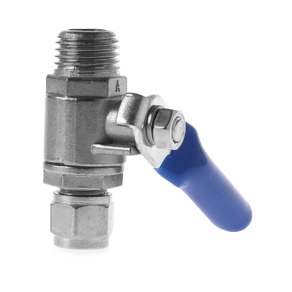 JENOR Depuratore D'acqua Osmosi Inversa Tee Valvola A Sfera Set 1/2 Pollice BSP a 1/4 Pollice Tubo