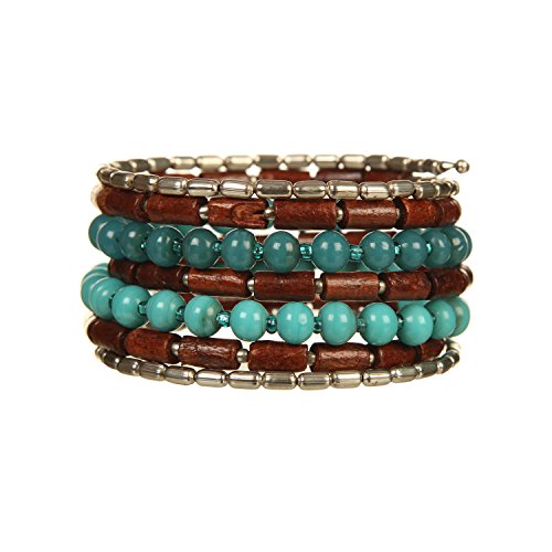 DCA Handcrafted Cluster Beaded Statement Necklace for Women Boho ...