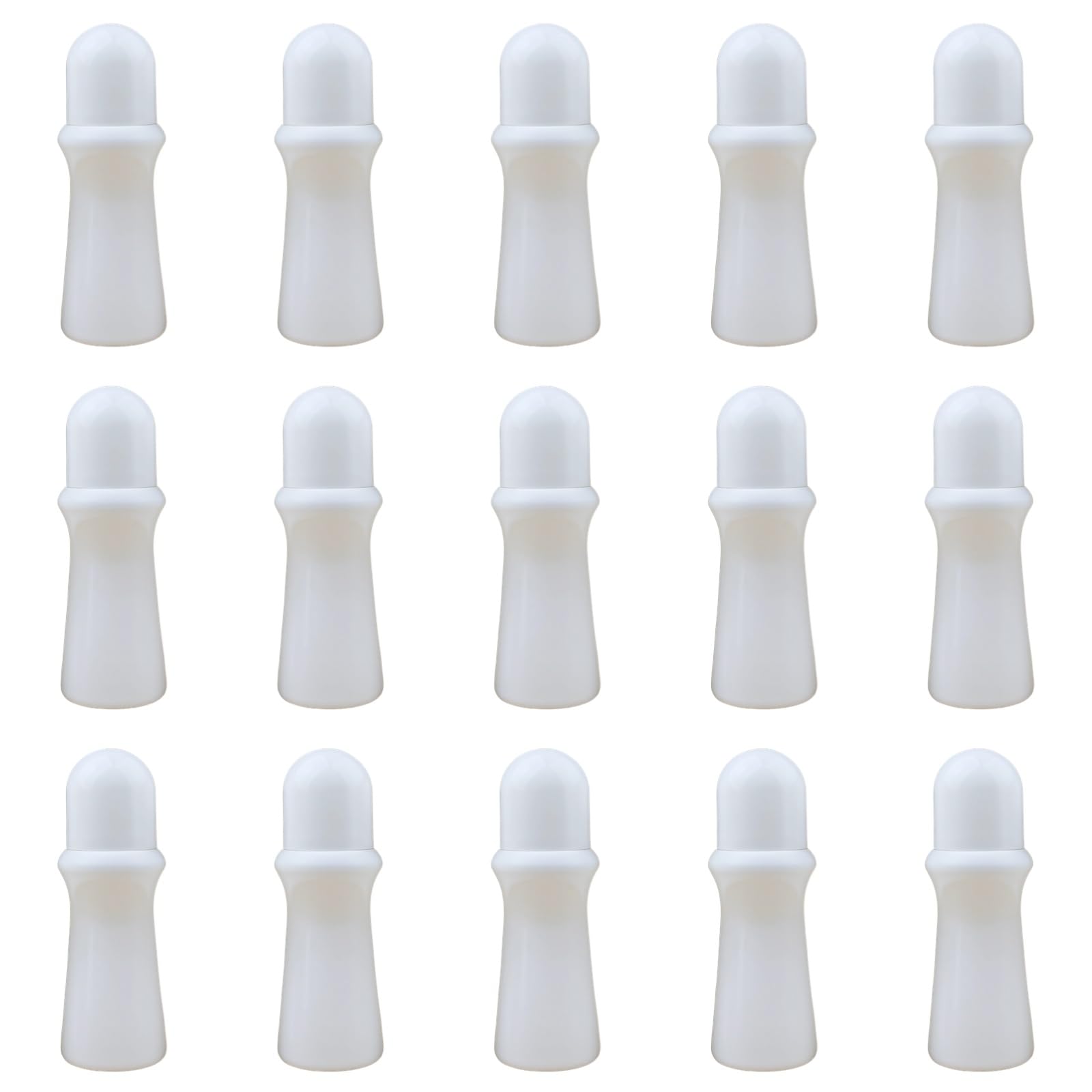 15 Stk. Roll-on-Flaschen, nachfüllbare leere Kosmetikflaschen mit Kugelverschluss, Essential-Oil-Roller-Flaschen für Parfüm, Deodorant und Reisen, kompakt und praktisch, 80 ml, 2,71 oz