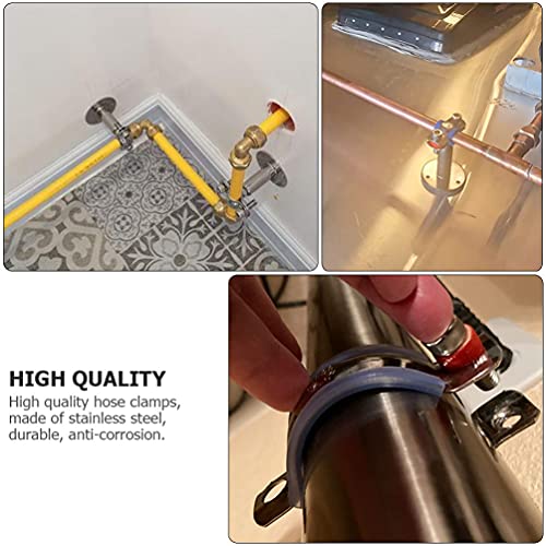 Stainless Steel Wall Mount Ceiling Mount Supports Adjustable Bracket Clamp for diameter 45-48MM - Image 3