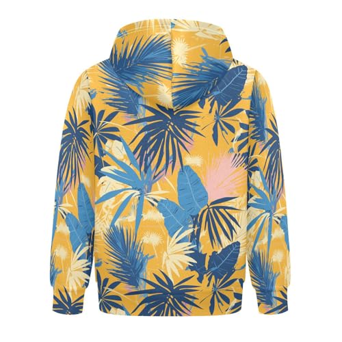 KLL Palm Tropical Pattern Exotic Unisex Girls Boys Sweatshirts Fashion Pullover Hoodie Kangaroo Pocket2