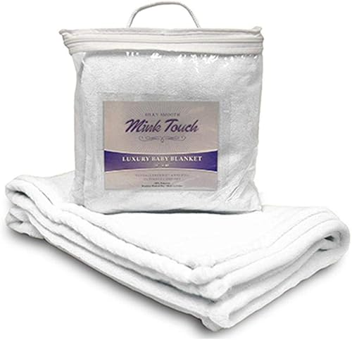 Miniatura 2 de Alpine Fleece Mink Touch Luxury Baby Blanket OS Blanco