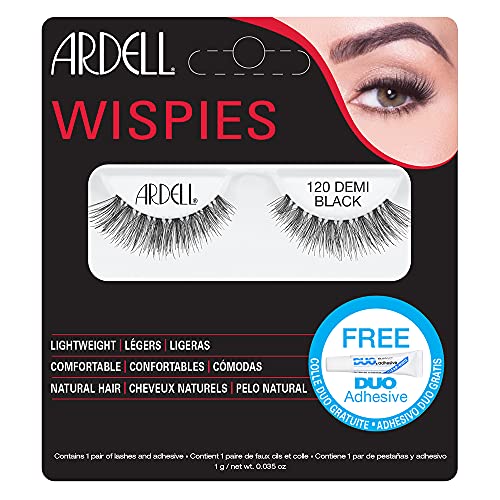 ARDELL Natural, Pestañas Postizas 120 Demi Black, Ligeras - Fáciles de Aplicar - Cómodas,...