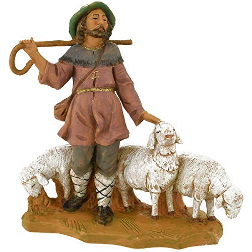Fontanini by Roman Inc. Elijah 5 Shepherds Collection Nativity Figure and Accessories Hand Sculpted and Painted