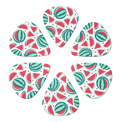 Fruits Watermelon Lot de 6 médiators pour guitare acoustique, guitare électrique, basse, ukulélé – fins, moyens et épais… - Les Beatles, Paul McCartney, John Lennon, RIngo Starr, George Harrison Fruits Watermelon Lot de 6 médiators pour guitare acoustique, guitare électrique, basse, ukulélé – fins, moyens et épais… – Image 5