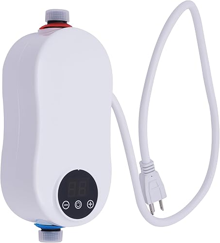 ONEPOINTPOINT Mini calentador de agua caliente sin tanque portátil en forma de calabaza debajo del fregadero sistema de calefacción termostático de