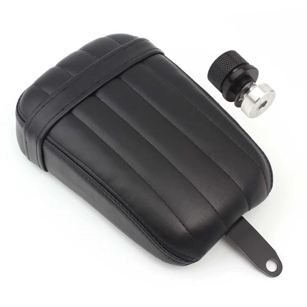 Coprisella per Moto Moto Nero Sedile Posteriore Sedile del Passeggero Cuscino del Passeggero W/Vite Dado Per Ha&rley 18-Up Per Softail Slim FLSL Street Bob FXBB Rivestimento Sella Moto