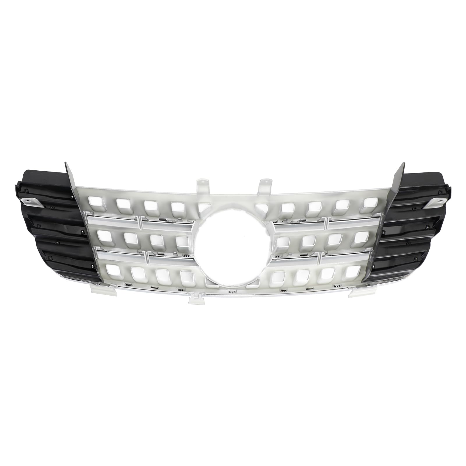 Parrilla del Parachoques Delantero Apto para Mercedes-Benz ML-Class W164 2005-2008 Chrome (No Logo)