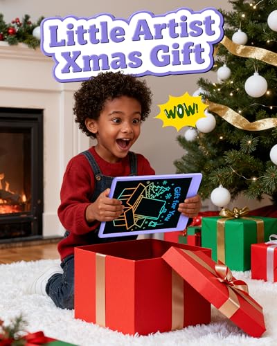 Bravokids 10 Inch LCD Writing Tablet for 3-8 Year Olds - Electronic Drawing Pad and Doodle Board as Educational Birthday Gifts for Girls and Boys (Purple) - Image 8