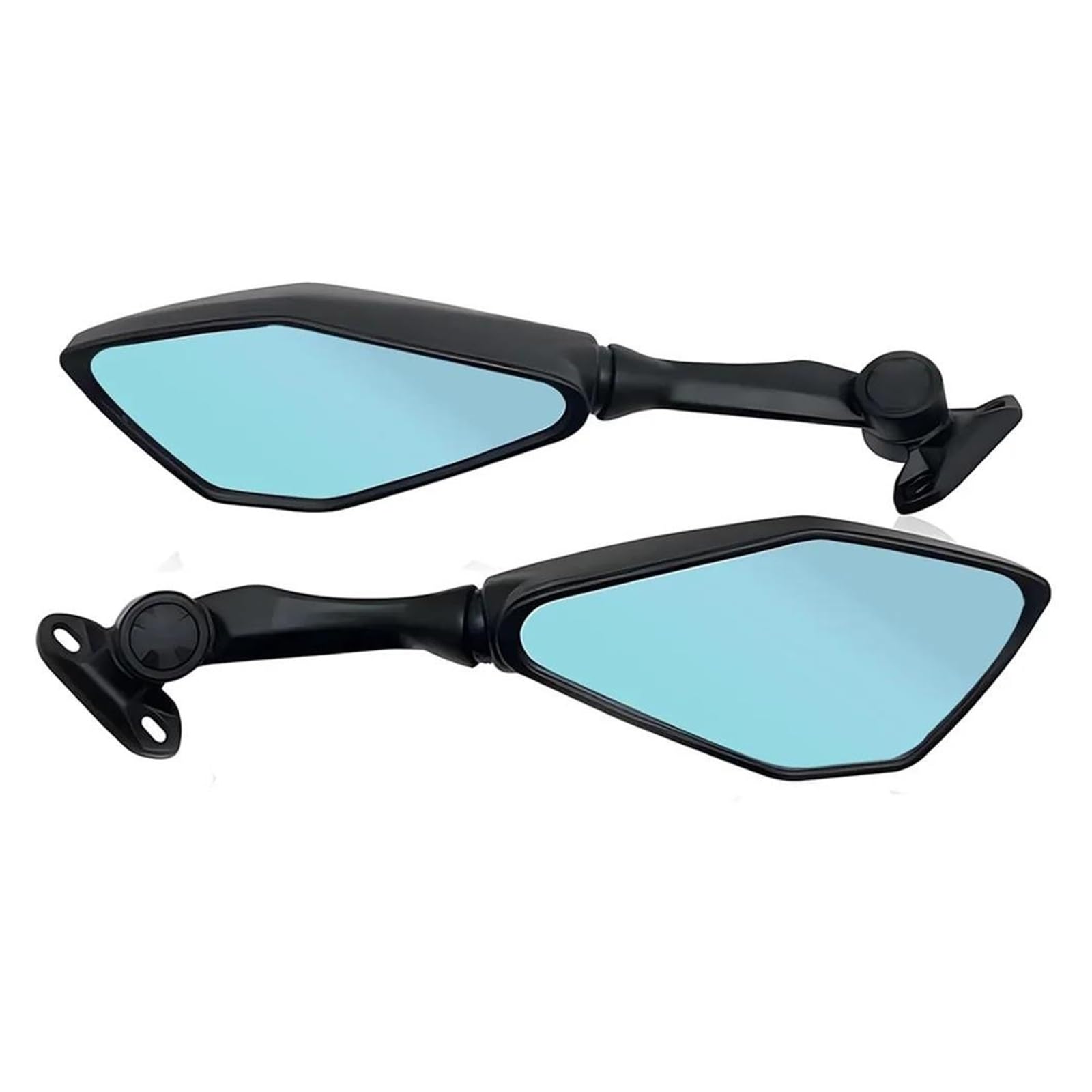 CYPMDW For Kawasaki For Ninja 400 EX400 2018 2019 2020 2021 2022 2023 300 EX300 2011-2018 ZX6R 636 300R 250 500 Motorcycle Rear View Mirrors Review Mirror(Blue)