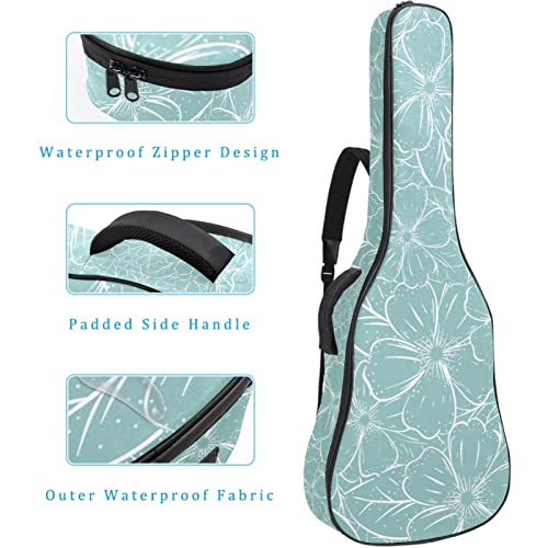 Housse de transport étanche pour guitare avec bandoulière réglable dessinée à la main pour la rentrée scolaire Jaune… - Les Beatles, Paul McCartney, John Lennon, RIngo Starr, George Harrison Housse de transport étanche pour guitare avec bandoulière réglable dessinée à la main pour la rentrée scolaire Jaune… – Image 5