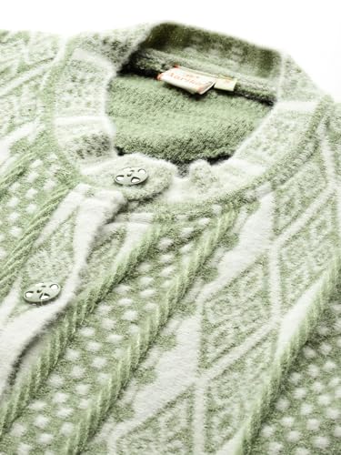 Image of Aarika Womens Winter Wear Maroon Colour Geometric Woolen Cardigan