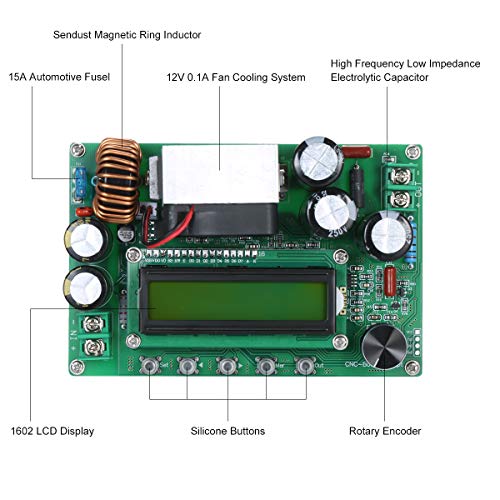 DECDEAL Comunicação do computador MPPT Boost Buck Converter 800W 10-65V a 12-120V Display LCD digita