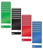 Spiral Memo Pads, 24 Pack, 3 x 5 inches, 60 Sheets, College Rule, by Better Office Products,...