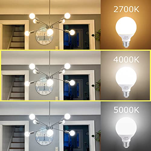 Image of 8-Pack LED Bathroom Light Bulbs, 4000K Natural White Night Light Bulb, Non Dimmable Makeup Mirror Lights for Bedroom, E26 Medium Screw Base