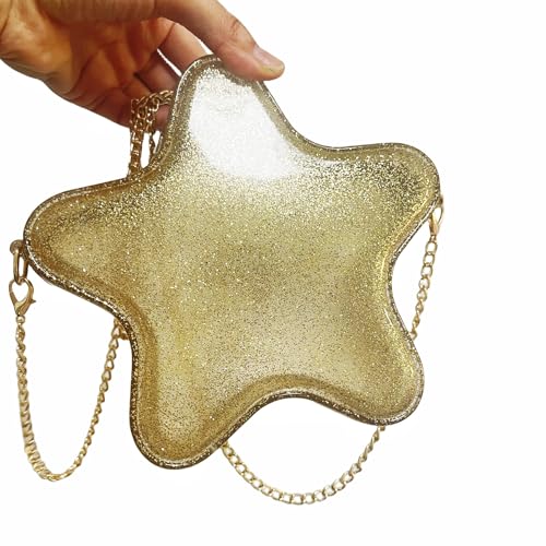 Image of Women's Mini Star Tote Bag, Women's Cute PU Leather Hobo Bag Chic Star Crossbody