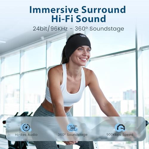 ZHENYEMEI Sleep Headphones Wireless Bluetooth 5.4 Headband, Sports Earphones Sleep Earbuds - image 3