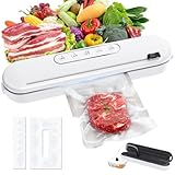 真空パック機 家庭用 乾湿両用シーラー【85KPa】5モード搭載 鮮度保持・酸化防止 乾燥物/汁気物/手動脱気/シールのみ/外付け脱気 コンパクト設計 冷蔵・冷凍対応 収納便利 プレゼントにも最適
