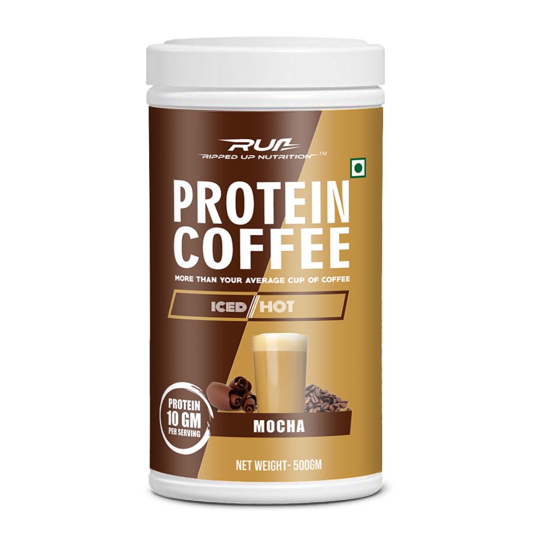 Protein Coffee |10g Protein Per Scoop | Versatile Usage - A Pre-Workout or Anytime Meal Replacement Shake| (Mocha, 500gm)